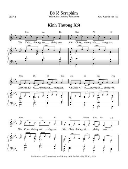 Bộ lễ Seraphim OCP Realization - Nguyễn Văn Hòa