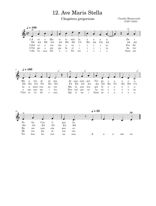 Vespro della Beata Vergine (Vespers of 1610) – Claudio Monteverdi