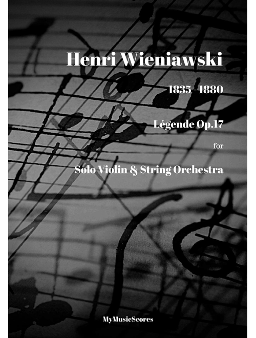 Legende for Violin and String Orchestra Op.17 (Arr. Paul Wood) - Wieniawski (Orchestra)