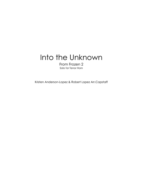 Into The Unknown (Arr. Jack Capstaff) - Panic! At The Disco (Brass Band)