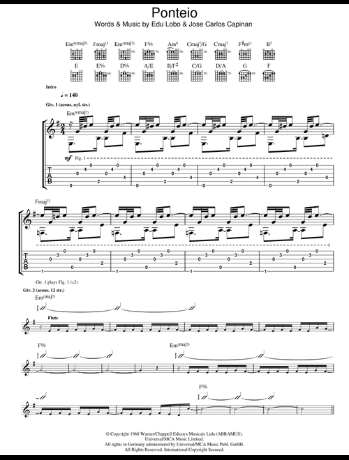 Ponteio - Edu Lobo (Guitar Tab)