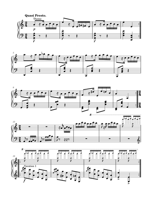 Loudan - Paganini Etude Number 24 "Themes And Varations" L. 9/24