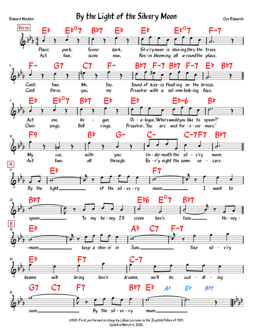 By the Light of the Silvery Moon – Gus Edwards, Edward Madden