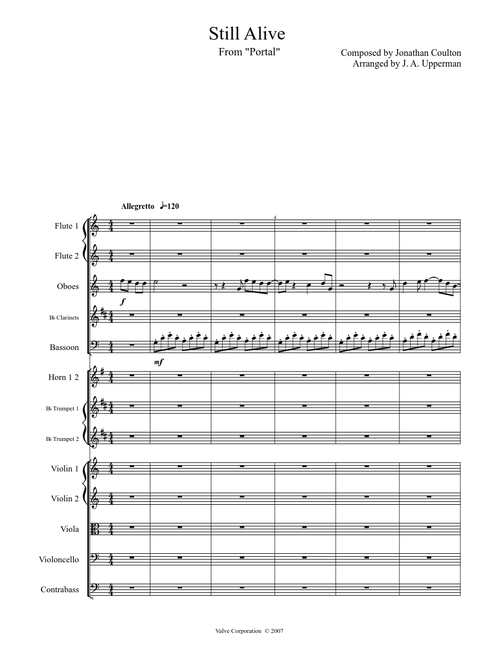 Still Alive - from "Portal" (Arranged for Orchestra)