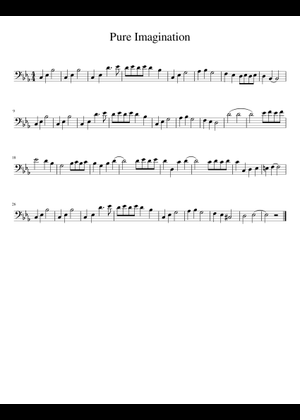 Pure Imagination - Trumpet Sheet Music for Trumpet in b-flat (Solo