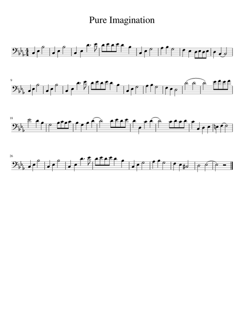 Pure Imagination Trombone Solo