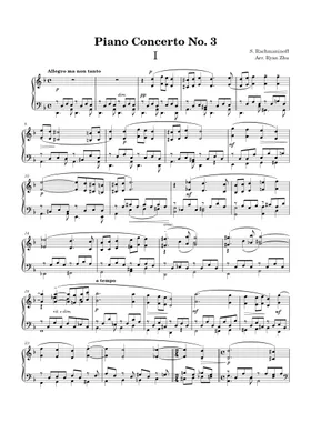 Free Piano Concerto No.3, Op.30 by Sergei Rachmaninoff sheet Free Piano Concerto No.3, Op.30 by Sergei Rachmaninoff sheet