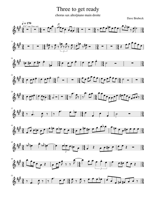 Three to get ready – The Dave Brubeck Quartet