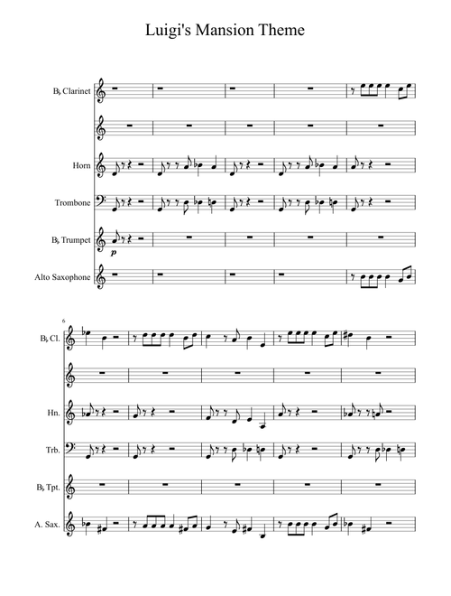 "Luigi's Mansion" Main Theme