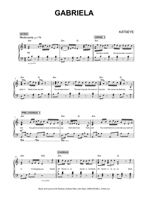 Gabriela - KATSEYE (Piano)