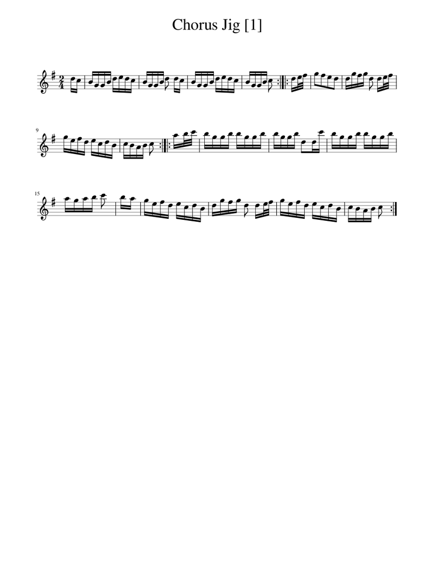 Chorus Jig Sheet music for Piano (Solo)