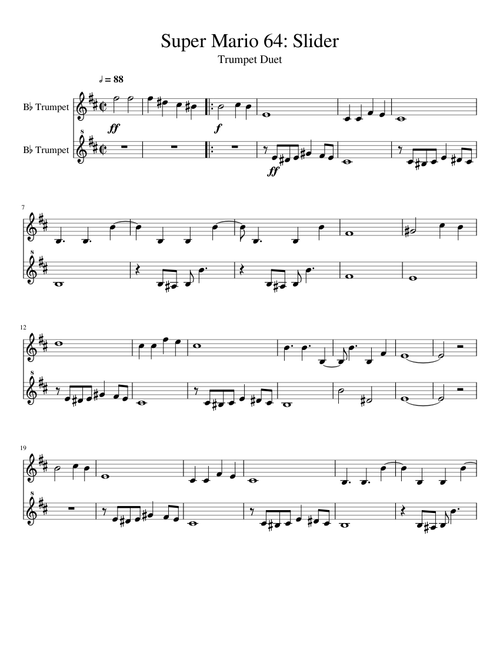 Super Mario 64: Slider - Trumpet Solo