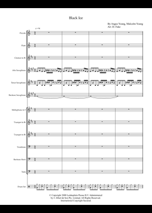 Play Official version of Black ice Sheet Music by AC/DC for Guitar