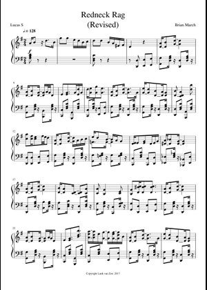 Redneck Rag Sheet Music for Piano (Solo) | MuseScore.com