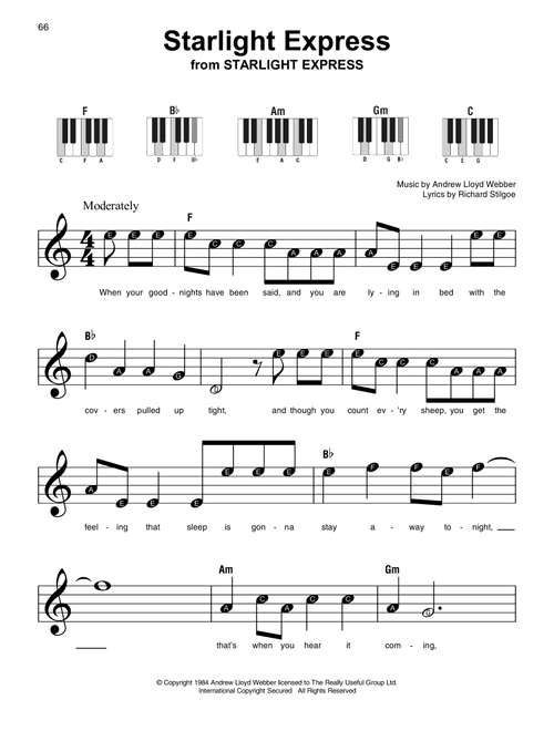 Starlight Express - Andrew Lloyd Webber, Richard Stilgoe (Super Easy Piano)