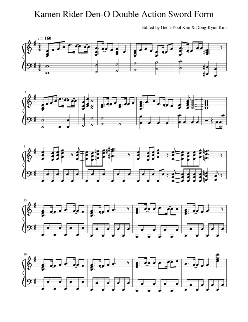 KUNI 楽譜 Lookin' For Action Masque 2冊 Kamen Rider Den-O Double Action Sword Form Sheet Music for Piano