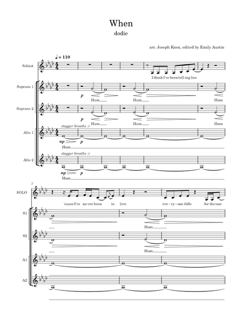 When (SSAA Arrangement)