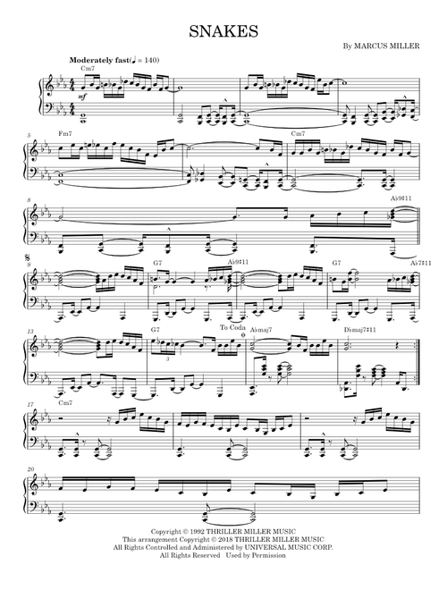 Jazz Fusion, Jazz Piano Solos v. 54 sheet music by rikiheck
