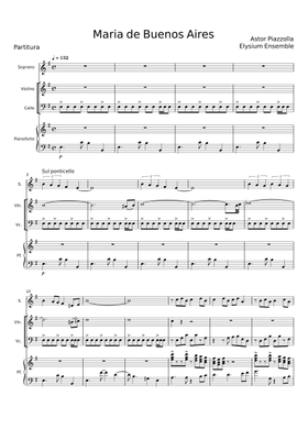 Free Yo Soy Maria by Astor Piazzolla sheet music | Download PDF or