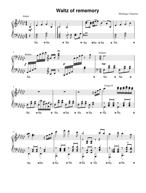 "Waltz of rememory" `Original composition.