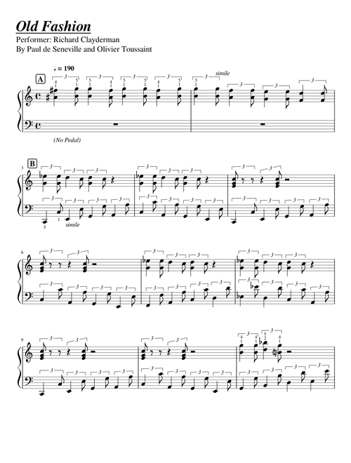 Old Fashion -Richard Clayderman-