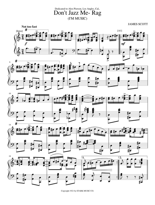 Don't Jazz Me Rag (I'm Music)