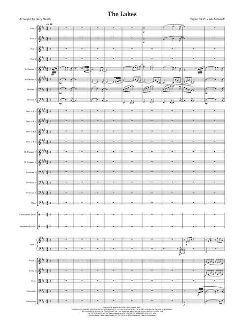 The Lakes (Arr. Gary Smith) - Taylor Swift (Full Orchestra)