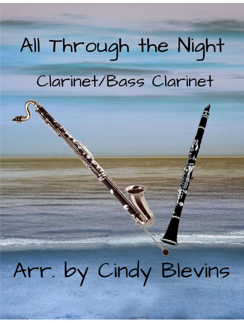All Through the Night, Bb Clarinet and Bb Bass Clarinet Duet (Arr. Cindy Blevins) - Welsh (Clarinet Duet)
