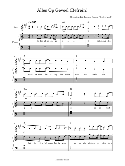 Alles_Op_Gevoel_(Refrein) - FLEMMING