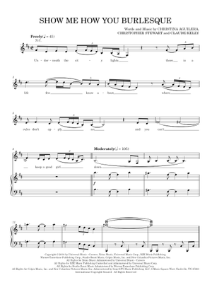 【貴重/輸入譜】SHOW ME HOW YOU BURLESQUE 貴重/輸入譜】SHOW ME HOW YOU BURLESQUE 貴重/輸入譜】SHOW ME