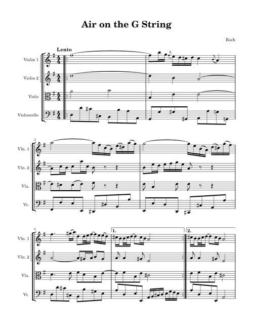 Air on G String - J.S.Bach