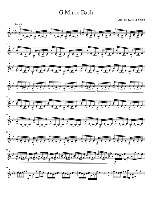 G Minor Bach