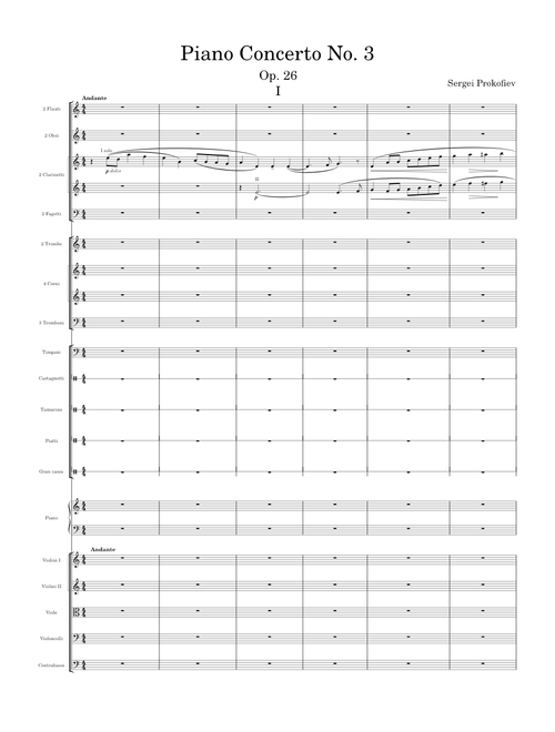 Piano Concerto No.3, Op.26 - Sergei Prokofiev