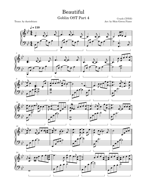 zArrangements by Shin Giwon Piano sheet music by dustofstarz