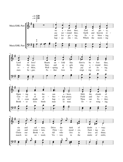 Joyful, joyful we adore Thee (HYMN TO JOY) - Ludwig van Beethoven