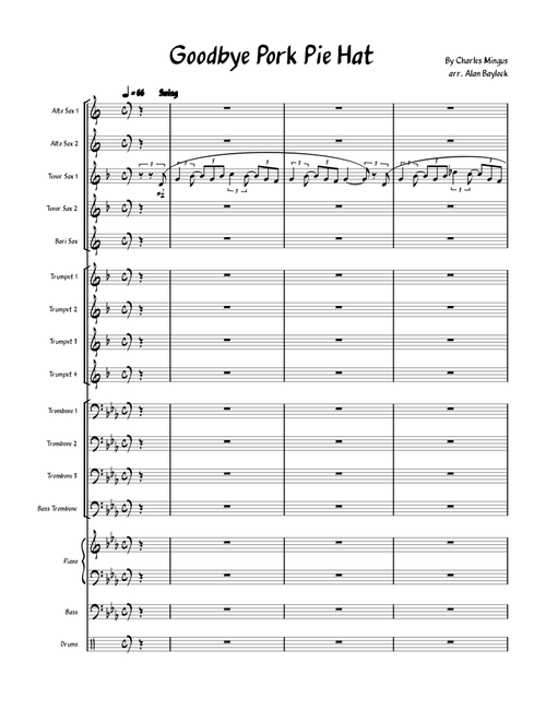 Goodbye pork pie hat – Charles Mingus Goodbye pork pie hat