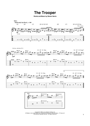 Play Official version of The number of the beast sheet music