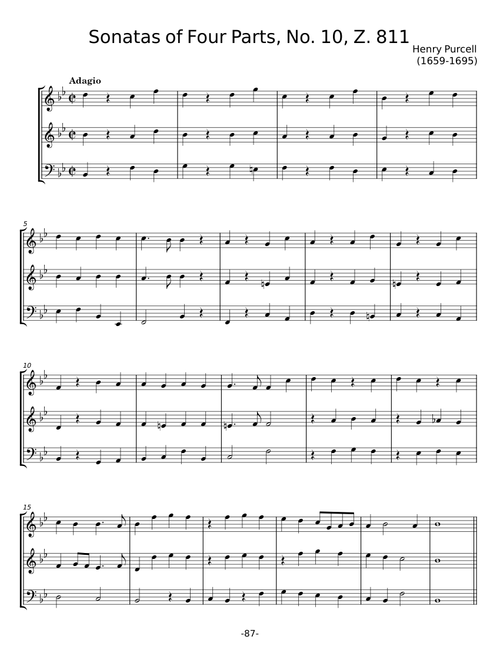 Golden Sonata in F-Dur from '10 Sonatas in Four Parts - No.9 Z.810' - Henry Purcell