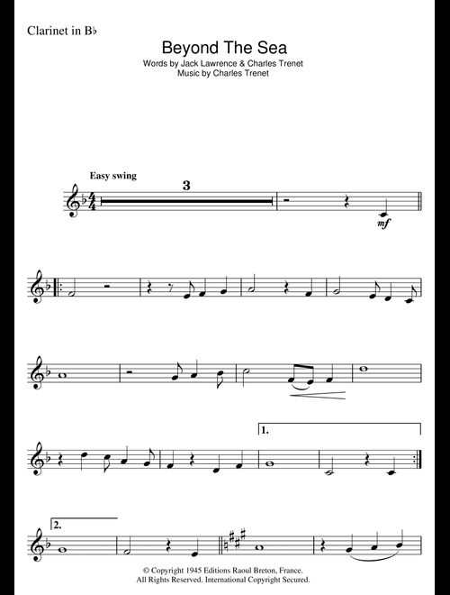 Beyond The Sea (from Finding Nemo) - Robbie Williams, Wet Wet Wet (Clarinet Solo)