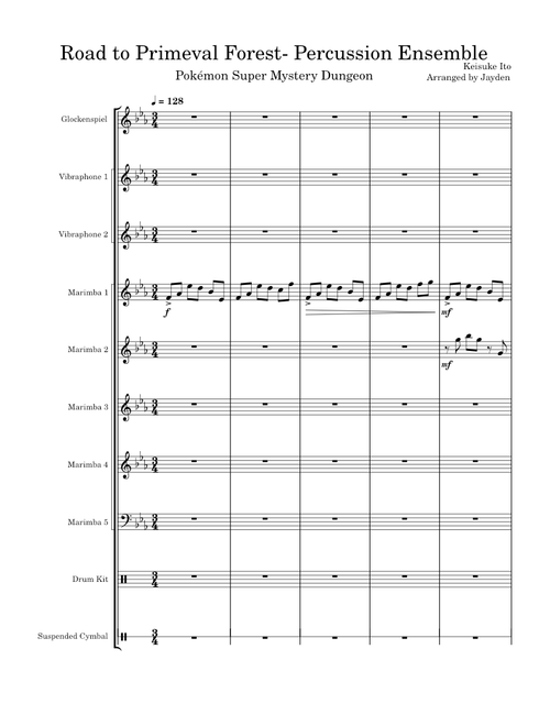 Road to Primeval Forest PSMD Percussion Ensemble