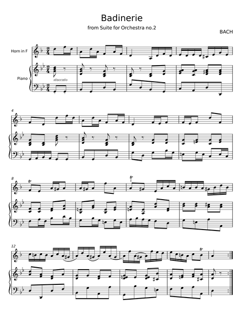Badinerie - Johann Sebastian Bach