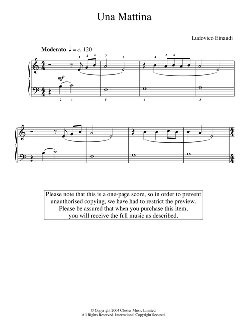 Una Mattina (abridged) - Ludovico Einaudi (Educational Piano)