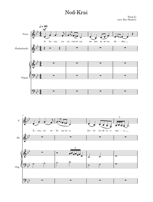 Nod-Krai (Genshin Impact) — Voice, Shakuhachi, and Pipe Organ