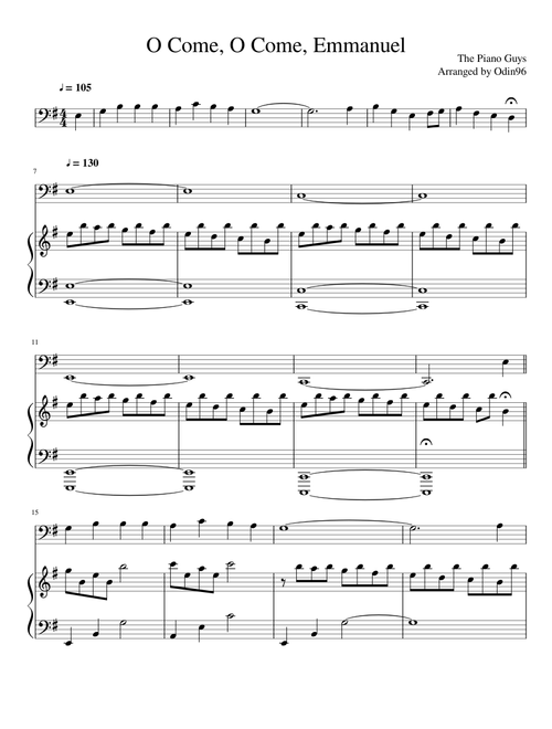The Piano Guys - O Come, O Come, Emmanuel