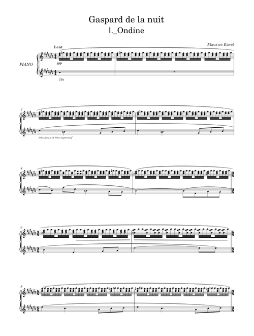 Gaspard de la nuit (M.Ravel, M.55)