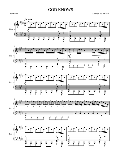 God knows – Haruhi Suzumiya