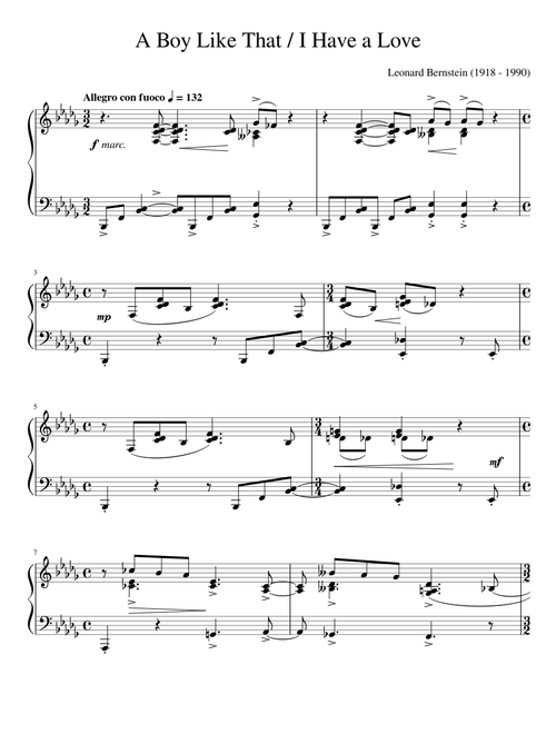 West Side Story - A Boy Like That / I Have A Love - Leonard Bernstein