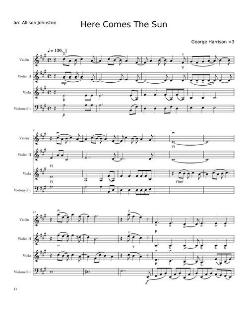 HERE COMES THE SUNы – George Harrison