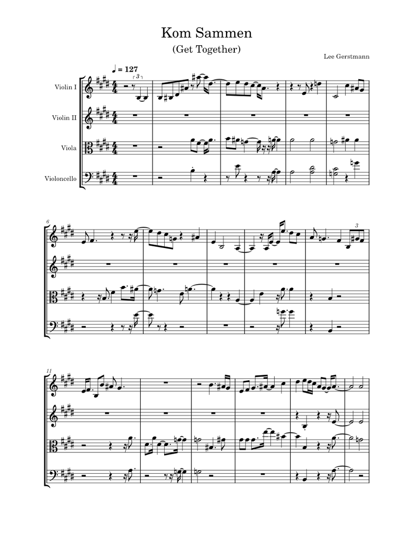 kom-sammen-sheet-music-for-violin-viola-cello-string-quartet