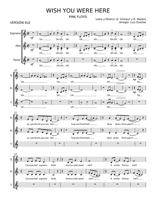 Wish you were here - Pink Floyd